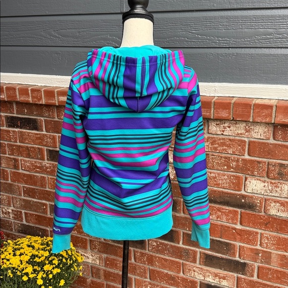 Under Armour Storm Women's Size Small Blue and Purple Striped Zip-Up Jacket - Picture 6 of 8